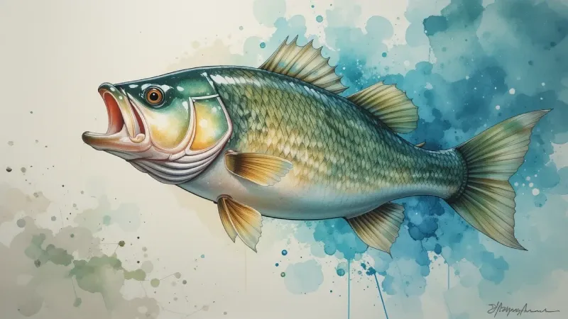 Bass fishing near Salem, Oregon